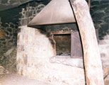 interior del horno de pan